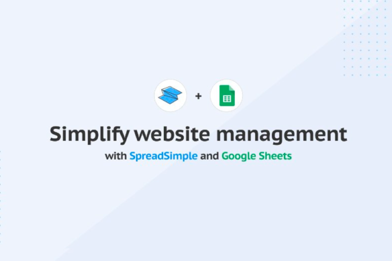 SpreadSimple: Excel İle Websitesi Yapma Aracı